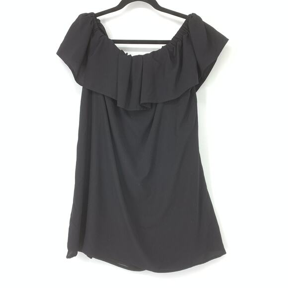 French Connection Dress Women's Size S Off the Shoulder Mini Sleeveless Black - Picture 1 of 5